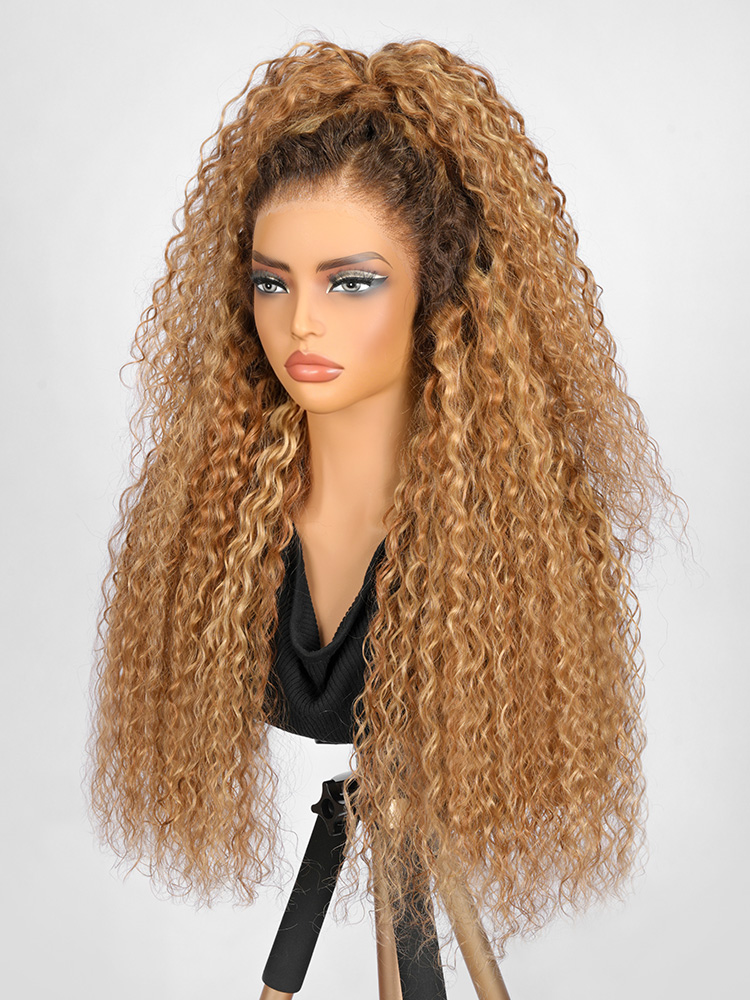 Blonde Highlights Water Wave Human Hair