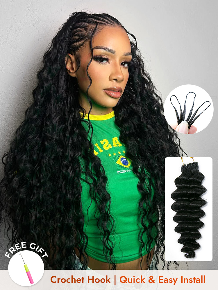 Loose Deep Feather Crochet Hair