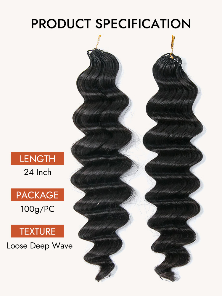 Loose Deep Crochet Hair Extensions