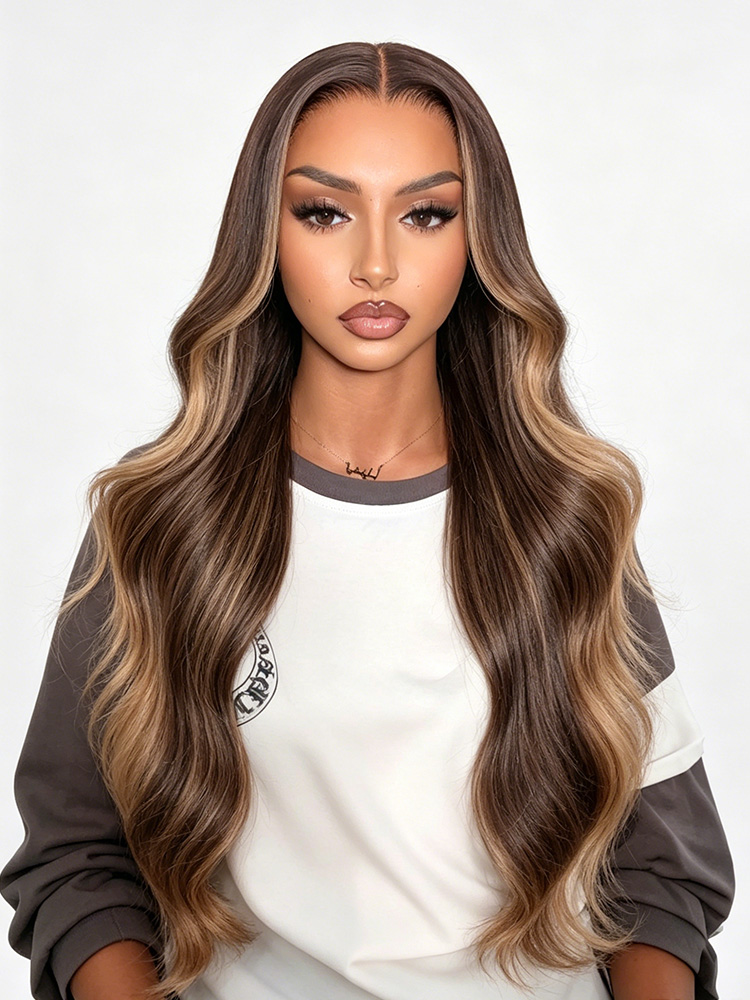 Money Piece Highlgiht Glueless Lace Wig