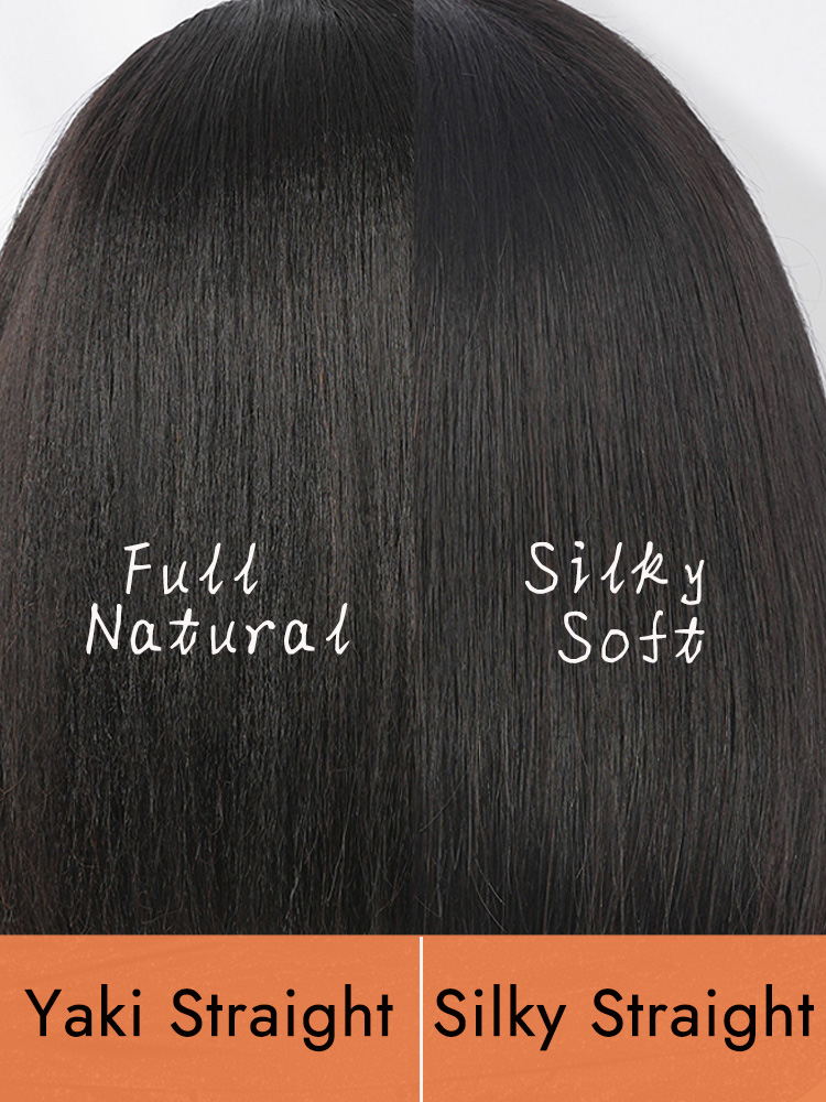 side part Yaki Straight bob Lace Frontal wig 
