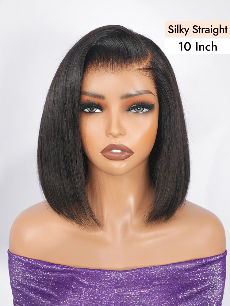 13x4 lace bob wig comes pre-plucked