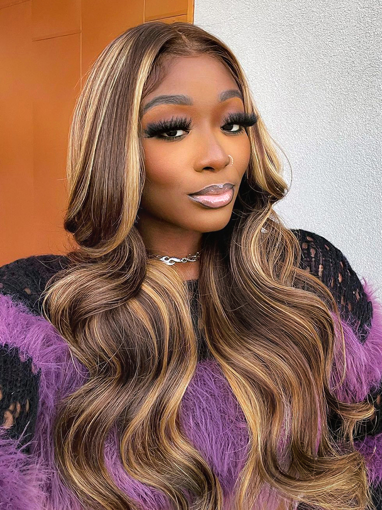 BLonde Highlights Human Hair