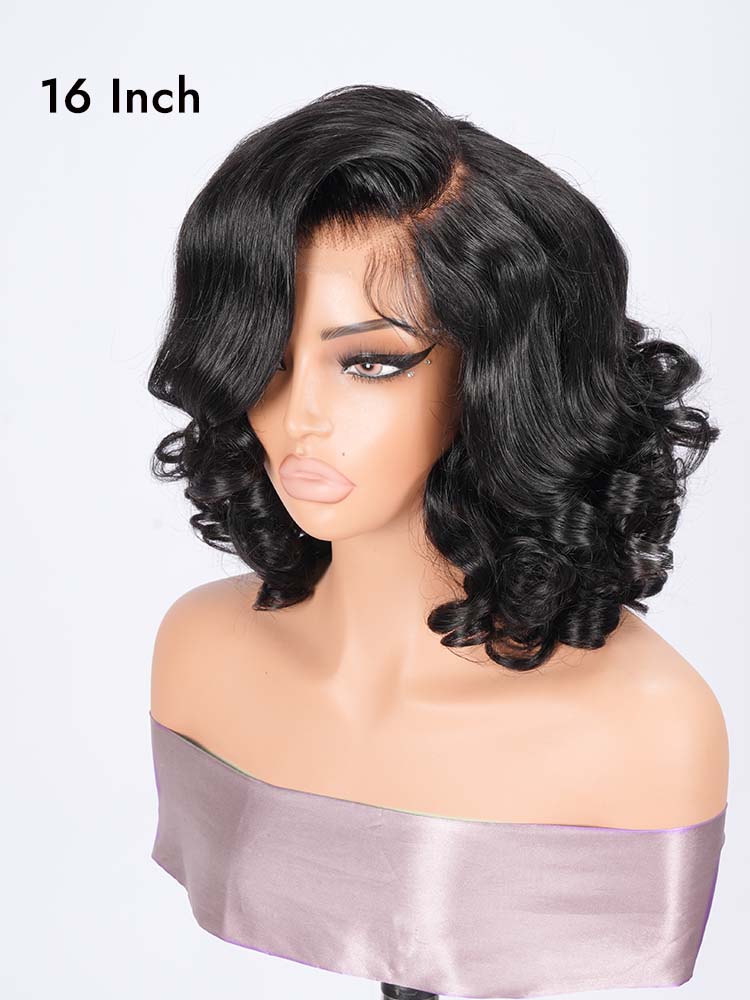  HD Lace Wig Bouncy Curls Human Hair 
