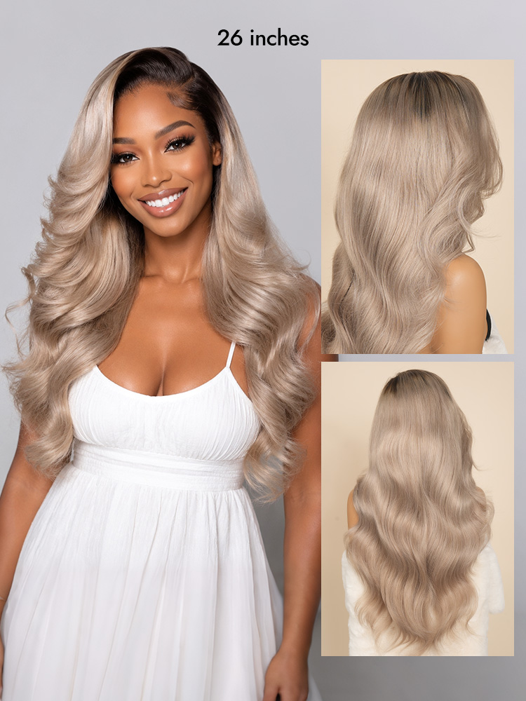 Ombre Ash Blonde Lace Wig