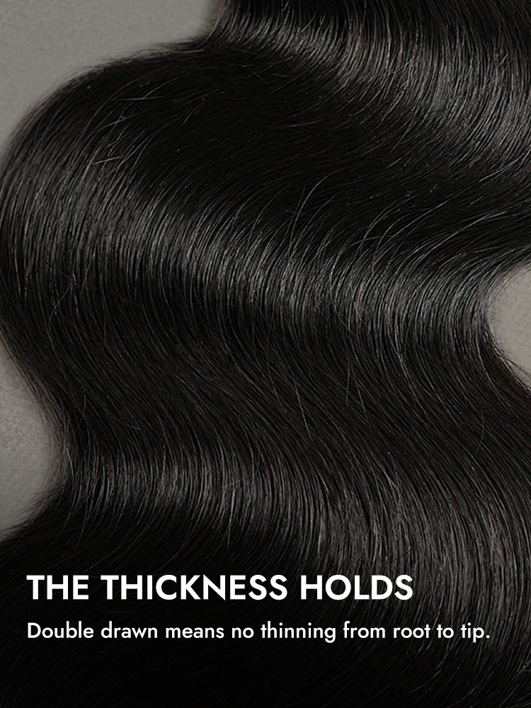 Body Wave Double Drawn Human Hair 