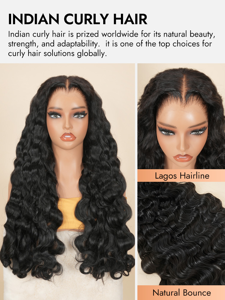 Raw Indian Curly 13x6 HD  Lagos Hairline Wigs