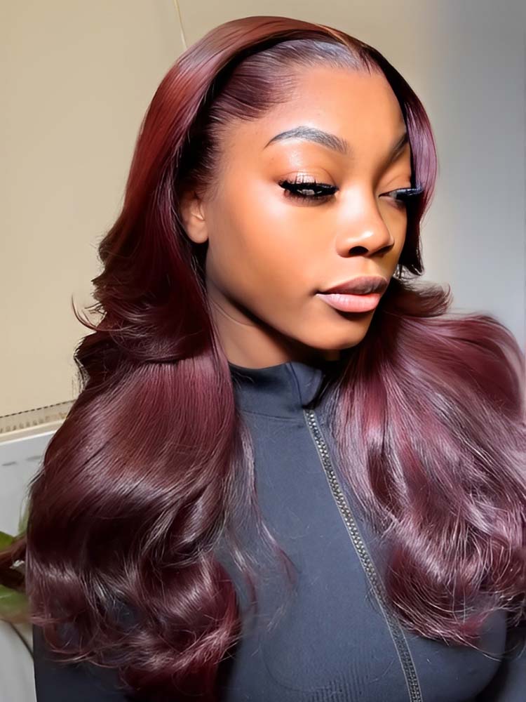 Lagos Hairline 99J Human Hair Wig