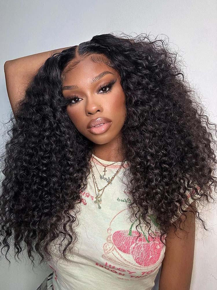 4x7 lace closure curly wigs