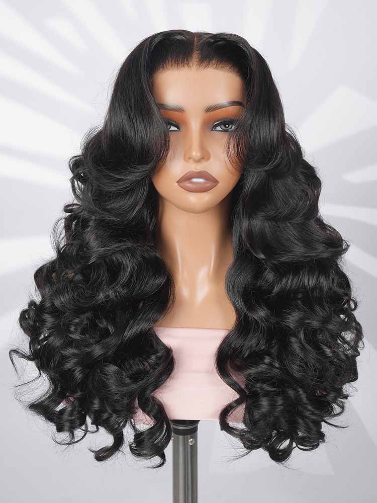 Curtain Bangs Wigs Layered 