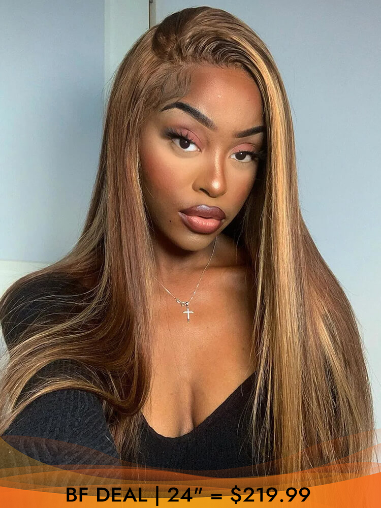 Blonde Highlight Human Hair Wig