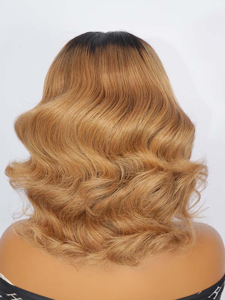 Ombre Brown Wigs With Pre Plucked M Hairline