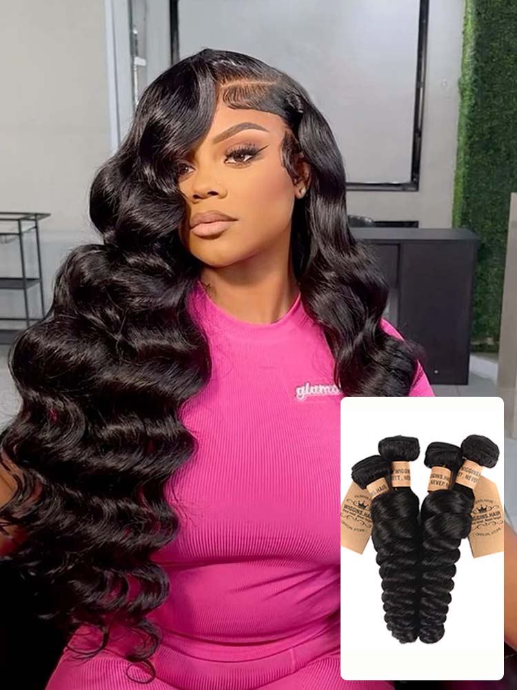 Loose Wave Human Hair  Bundles 