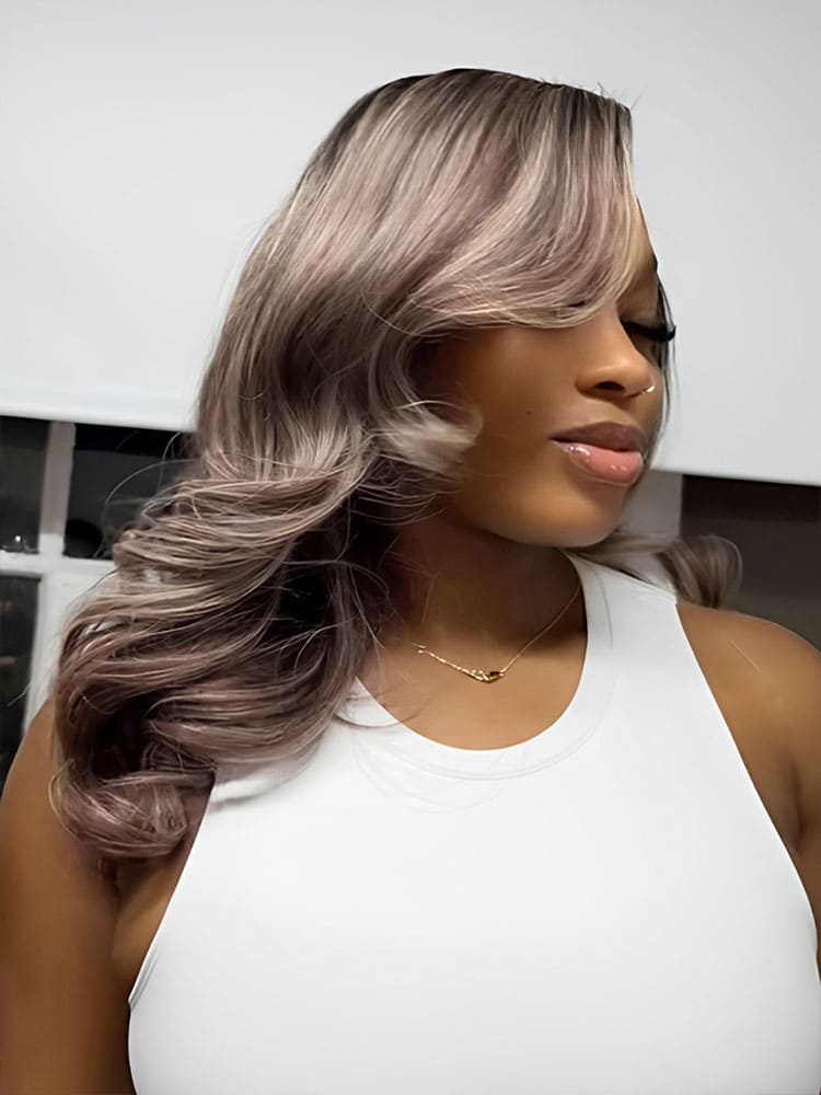 Ombre Brown Loose Body Wave Wig