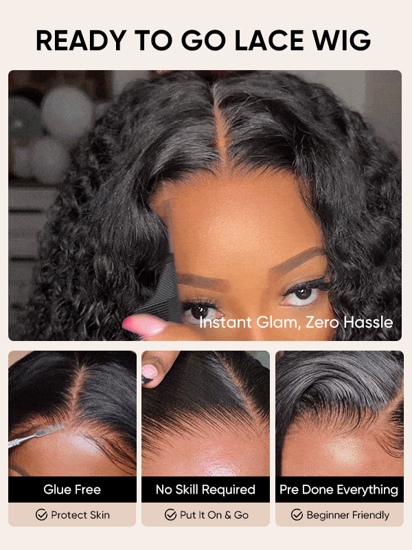 Wand Curl Ready To Go Glueless Wig