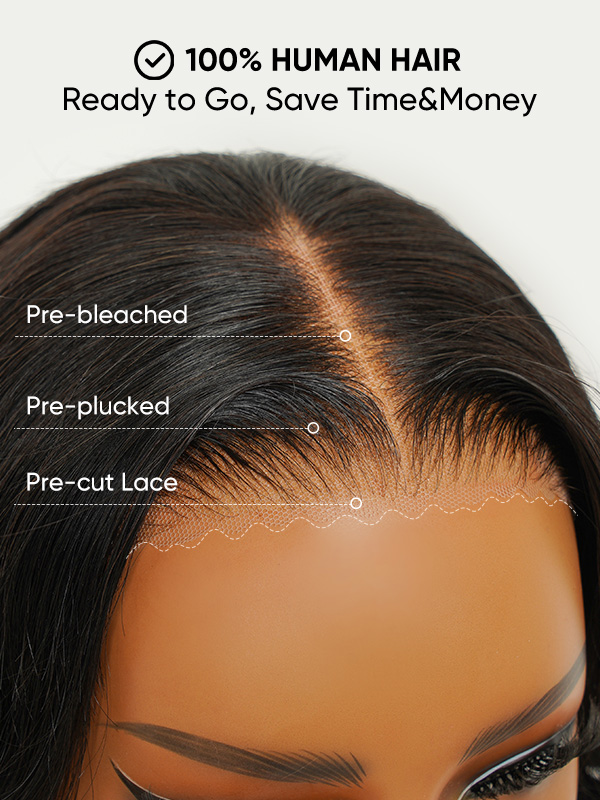 Pre Bleached Knots Lace Wand Curls Hair Wig
