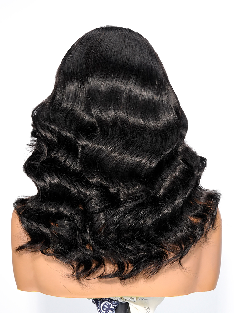 Natural Black natural wavy Human Hair