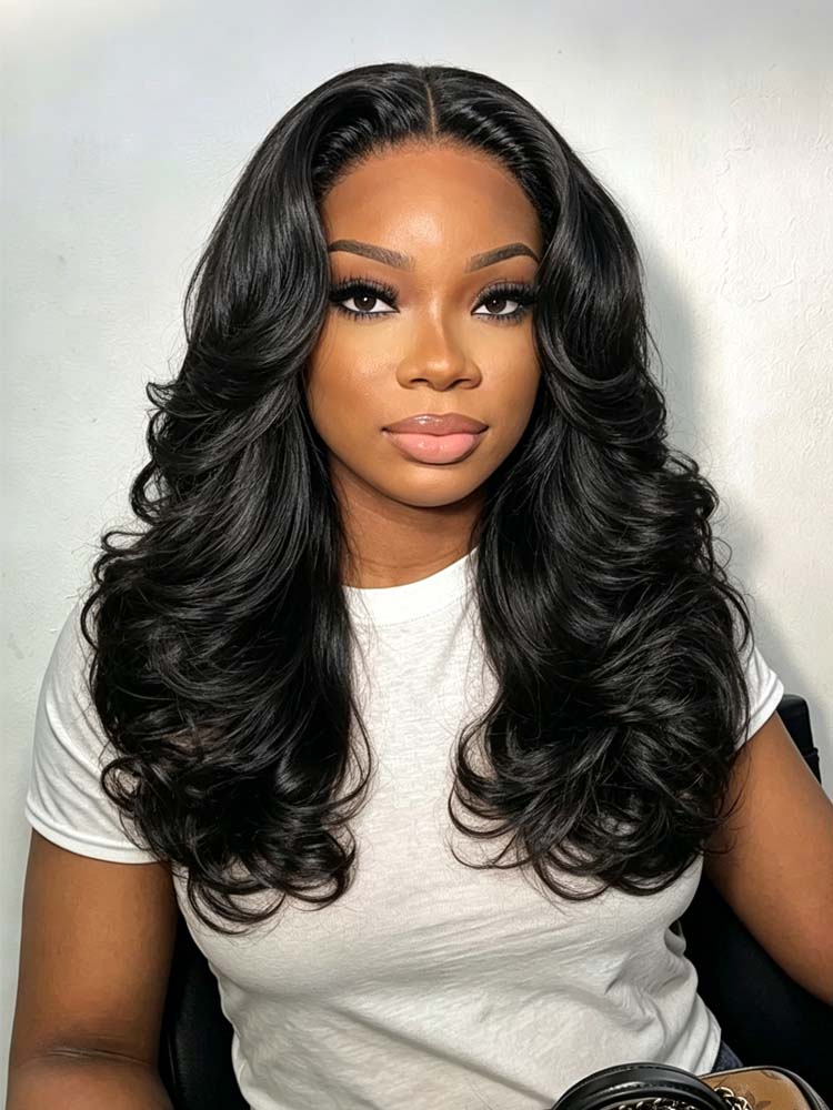 Layered Wave Salon HD Lace Wigs