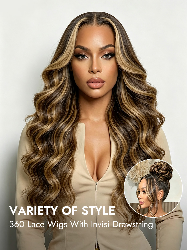 360 Lace Front Glueless Body Wave Wigs 