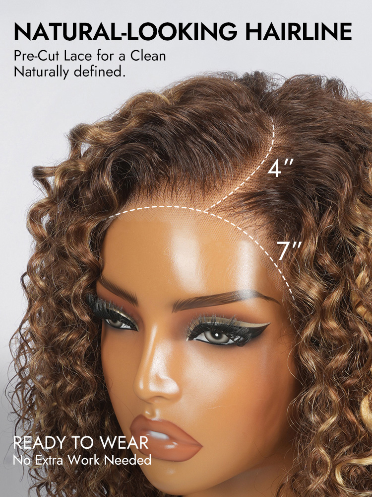 Highlight Brown Ready To Go Glueless Wig