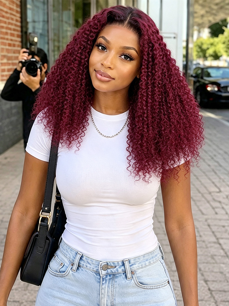 Ready To Go Glueless Burgundy Wigs
