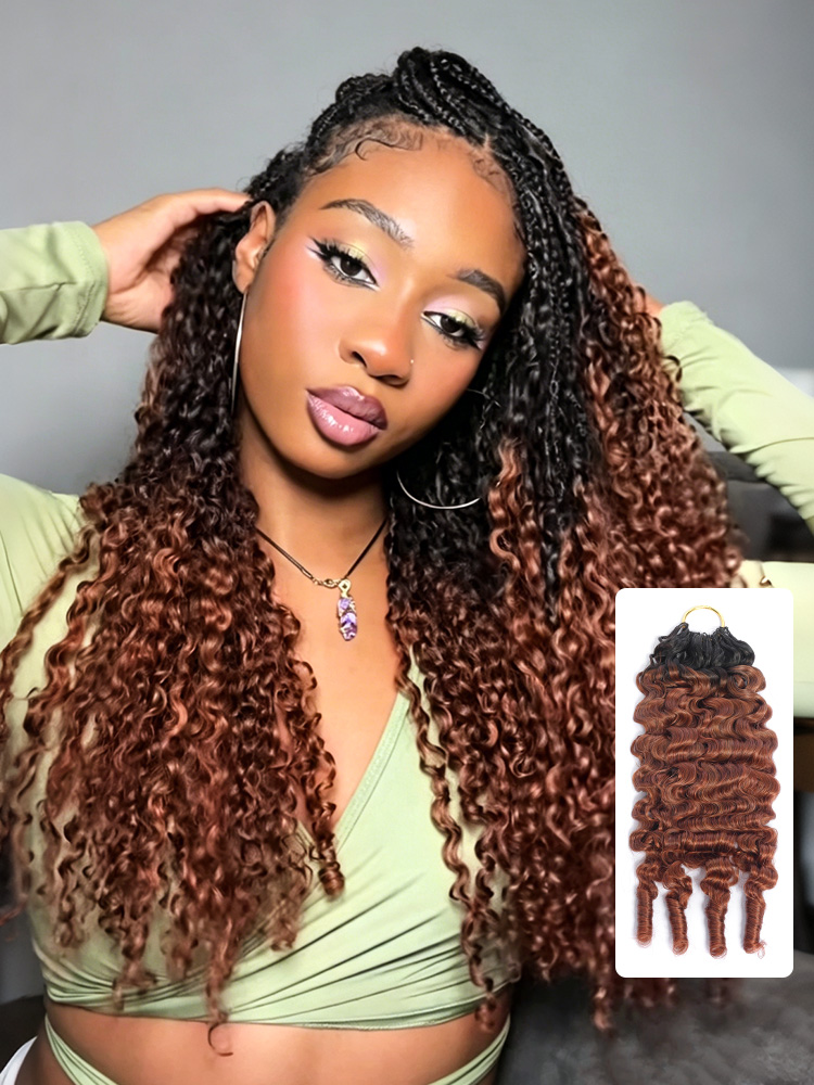 Feather Crochet Burmese Curly Hair