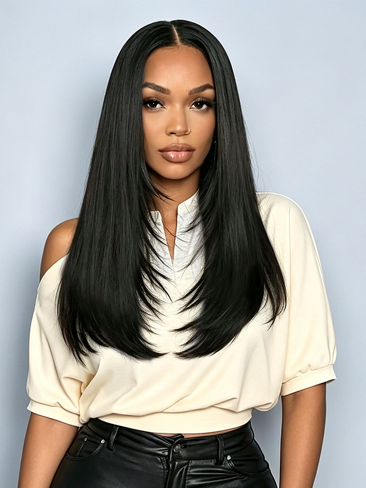 Face Framing Layered Human Hair Wigs