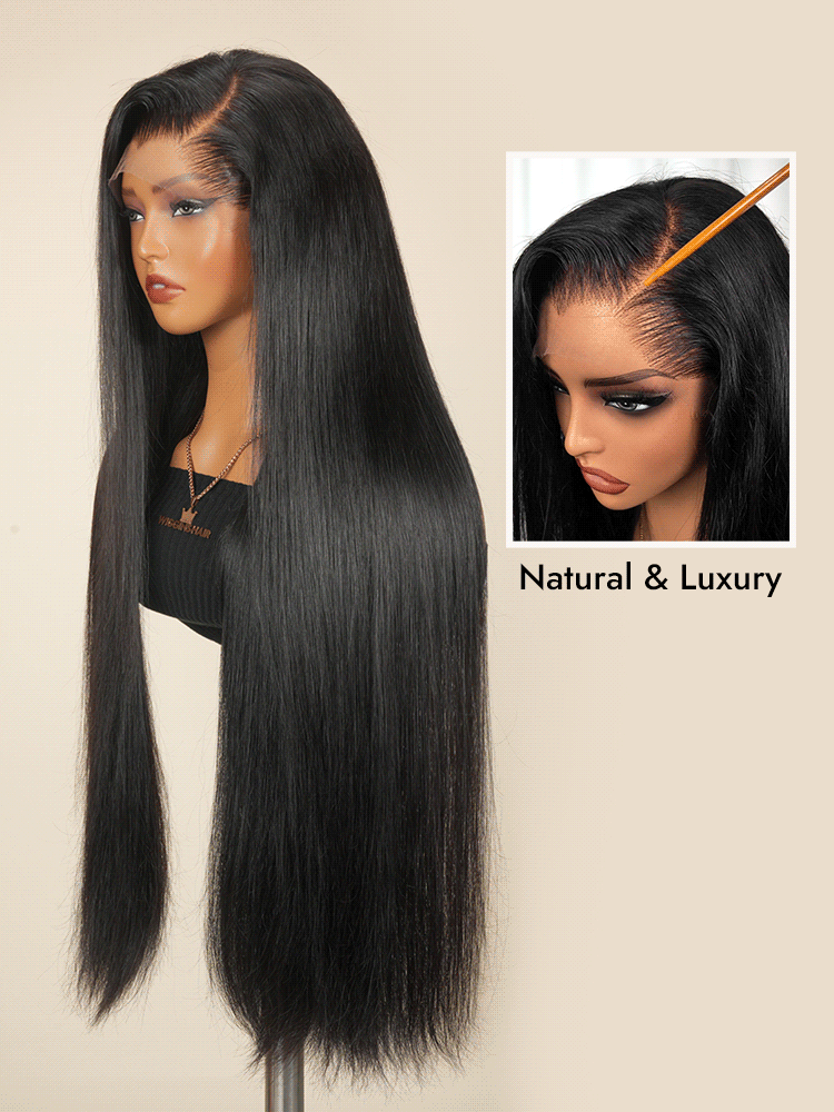 Lagos Hairline Straight Human Hair Wig C Part 