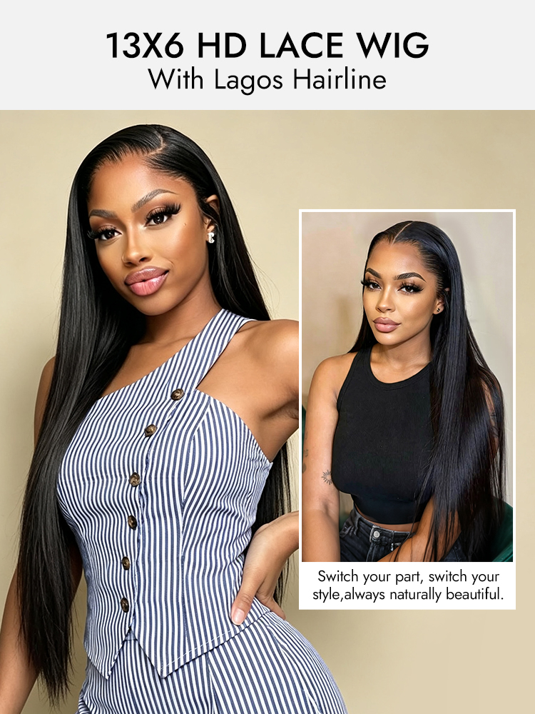  Straight Hair Wig With Lagos Hairline
