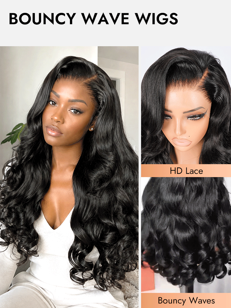 Bouncy Wave Full Density Human Hair