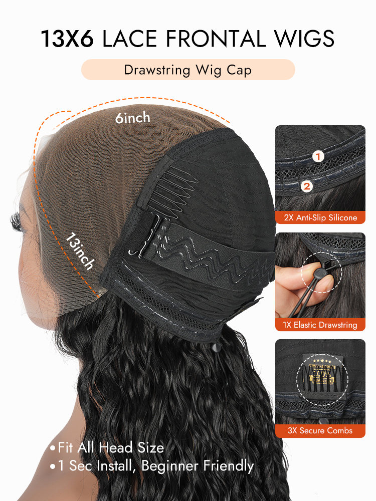 Bouncy Wav  250% Density Human Hair Wig
