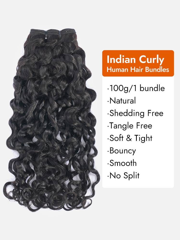 Raw Indian Curly for Hair Extensions