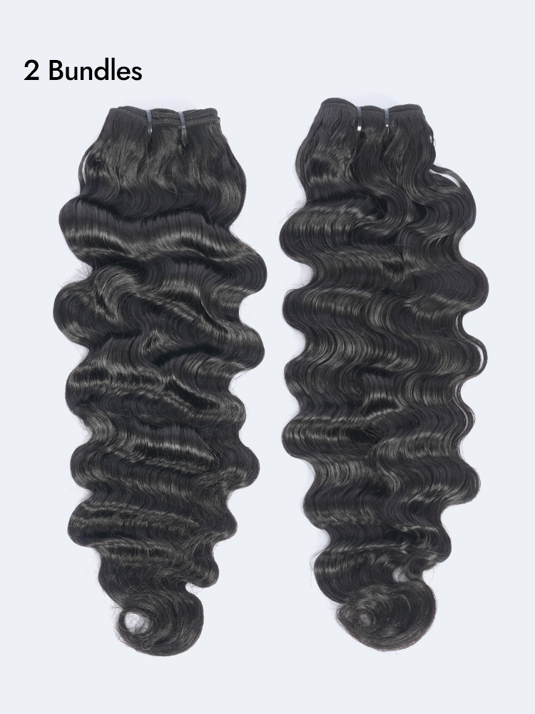 2 bundles raw indian curly hair
