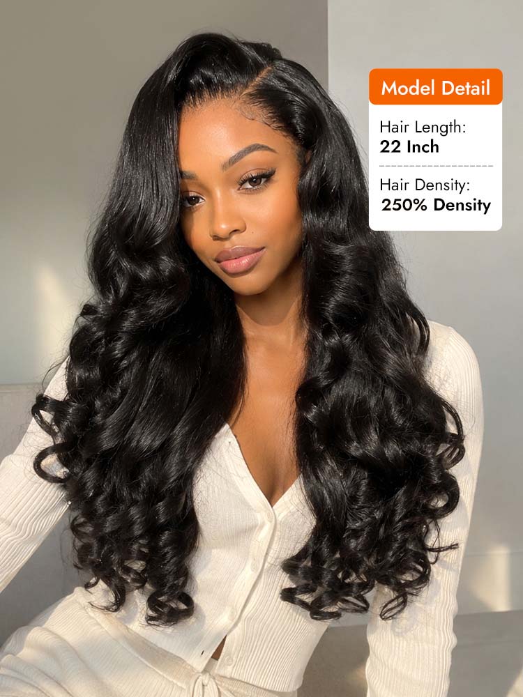 Left Side Part 250% Density Human Hair Wig