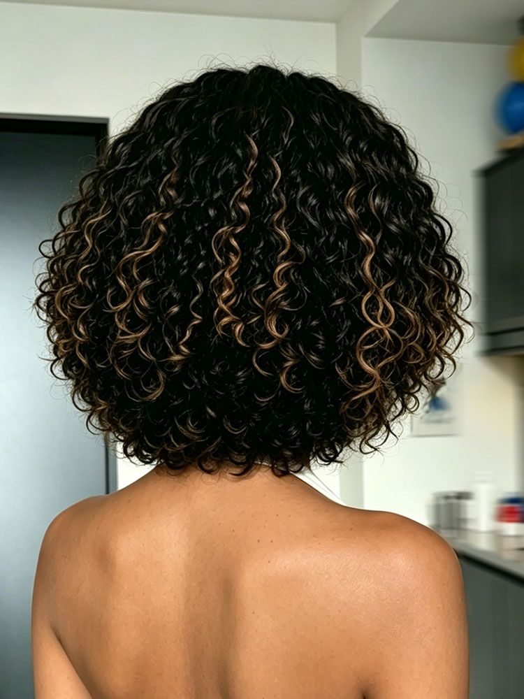 Highlight Water Wave Human Hair Wig