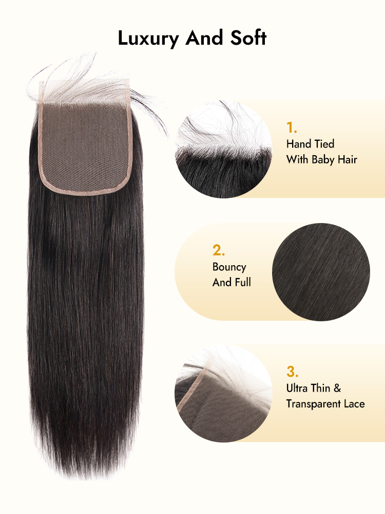 Straight 5*5 Lace Closure