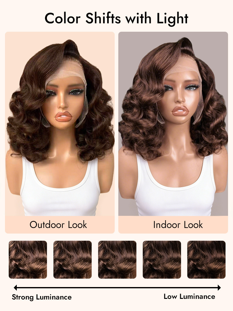 Loose Wavy Lace Bob Wigs