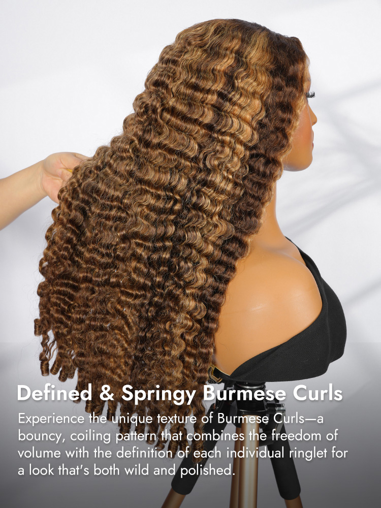 p4/27 Wig With Finger Coil Ends