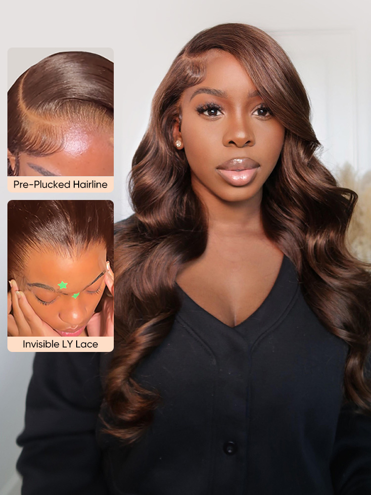 Dark Brown Glueless Wigs