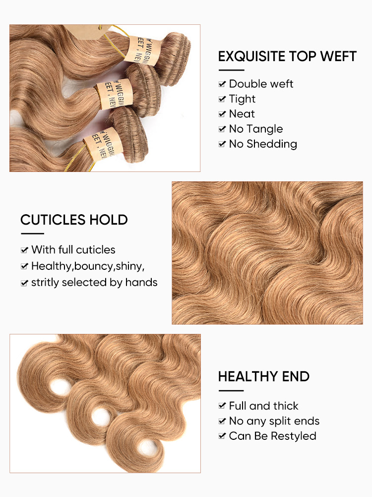 Brazilian Body Wave 3pcs Bundles