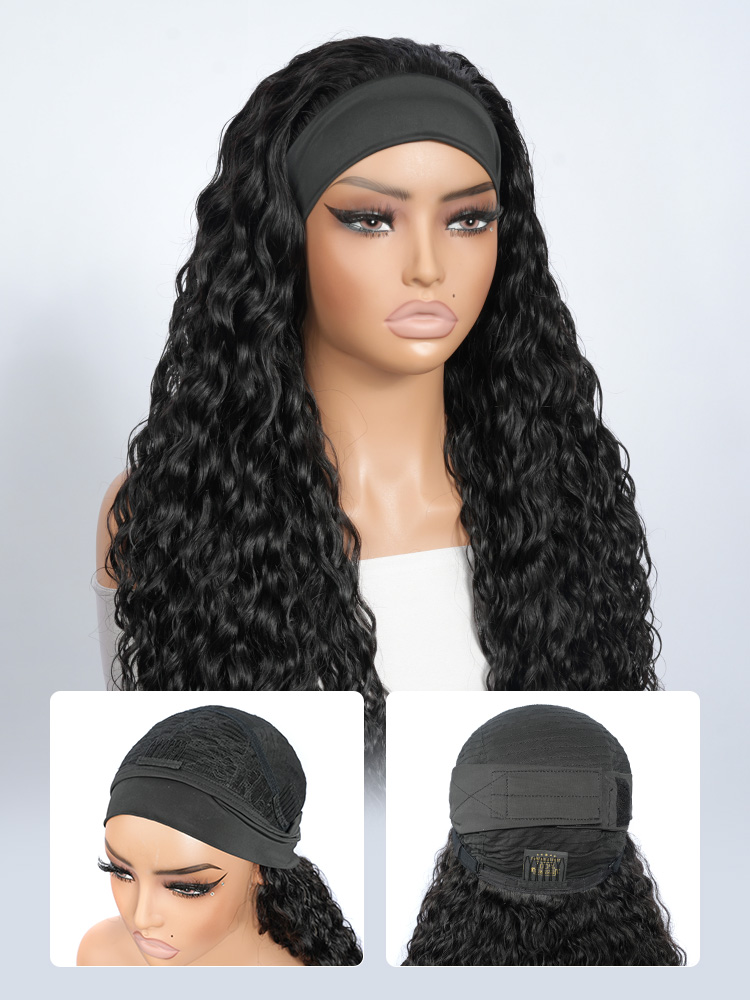Loose Deep Wave Headband Wig