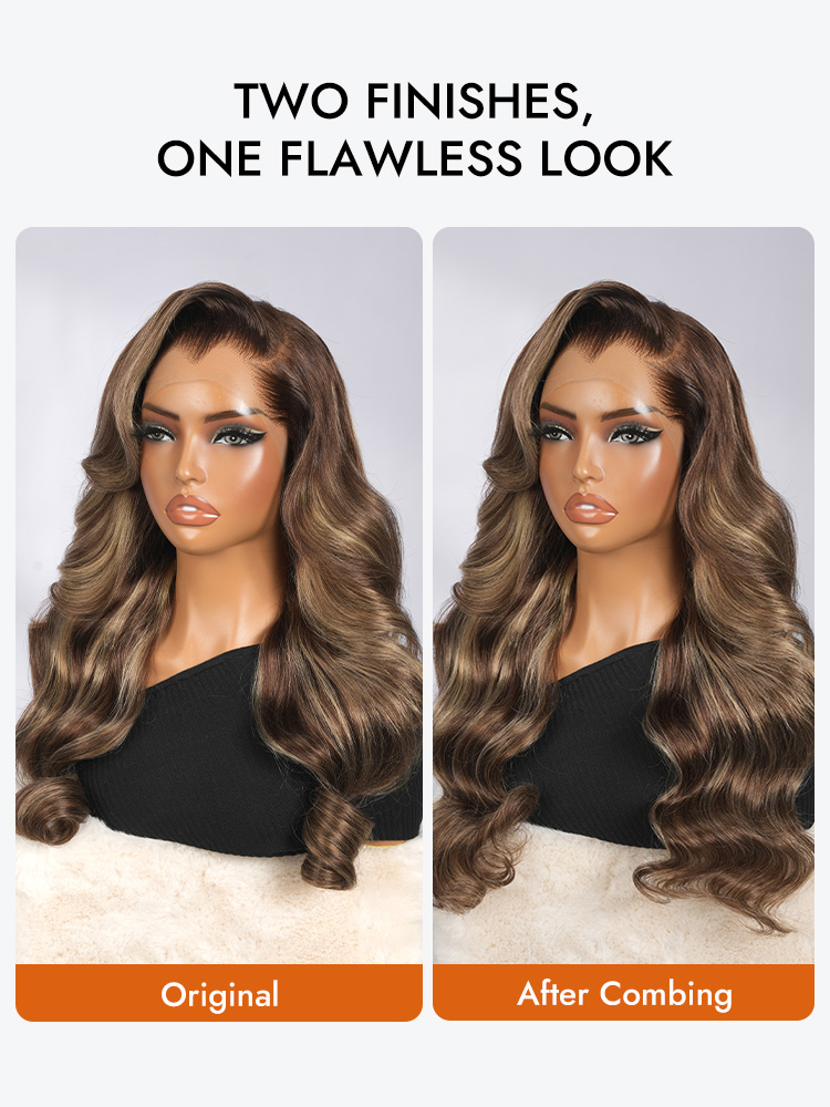 Lagos Hairline Human Hair With Highlights