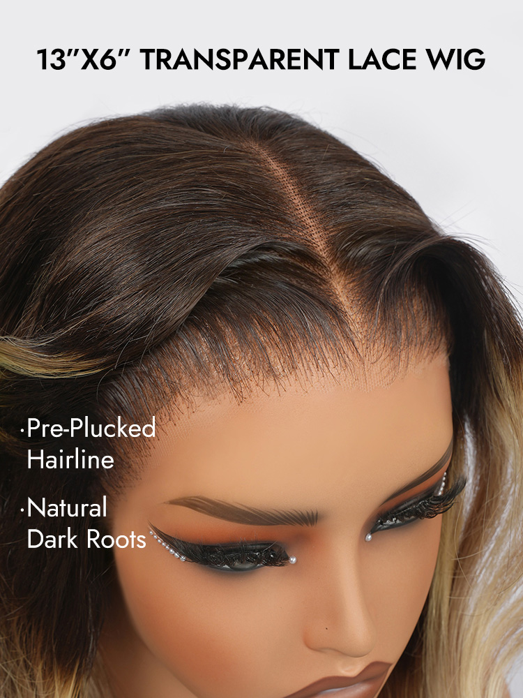 Caramel Blonde Highlgihts Body Wave 13x6 Wig