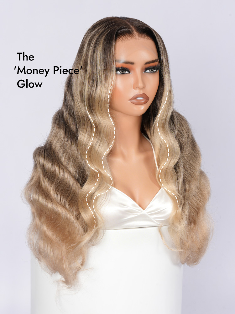 Money Piece Highlight Body Wave Wigs