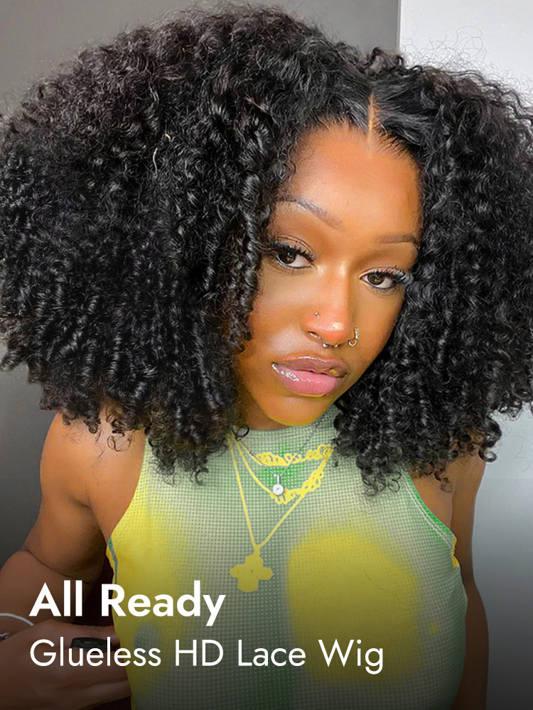 Burmese Curly Glueless Wig