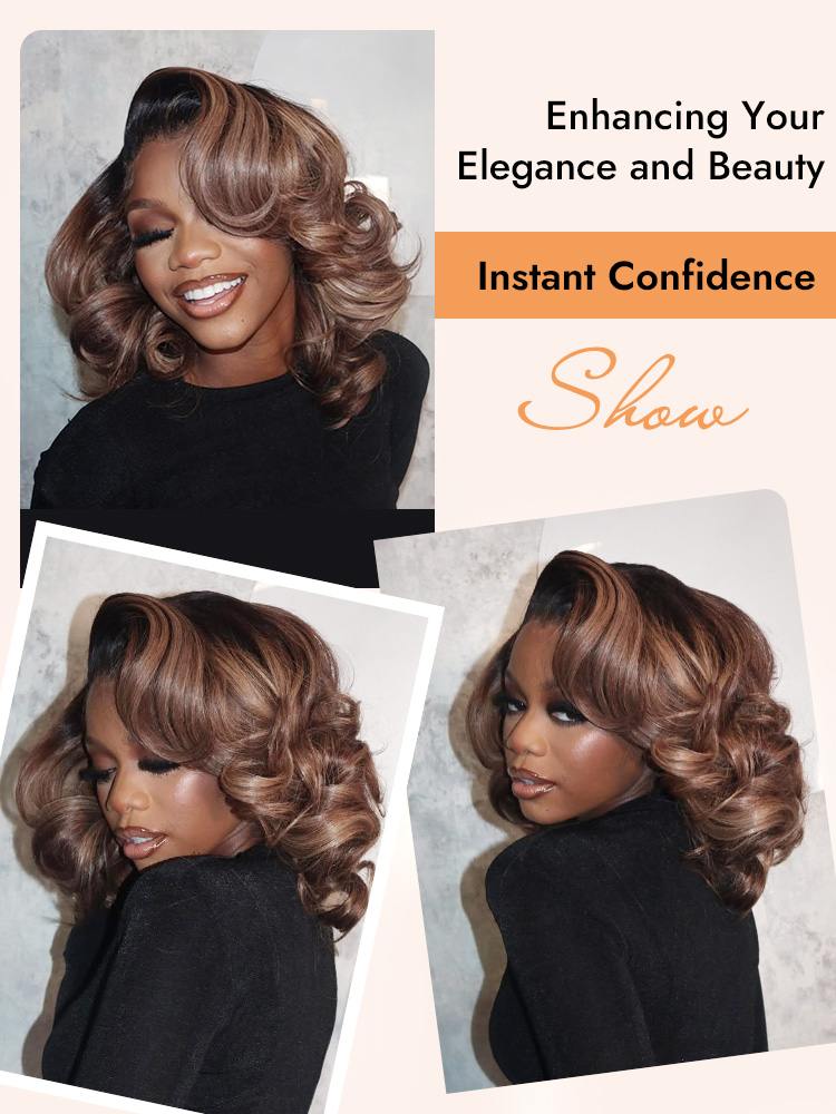 Balayage Highlight Body Wave Wigs