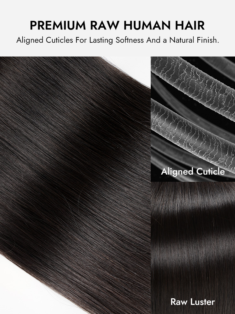 12A Straight Raw Hair Bundles