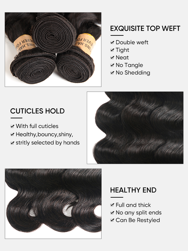 Body Wave Virgin Hair 4 Bundles