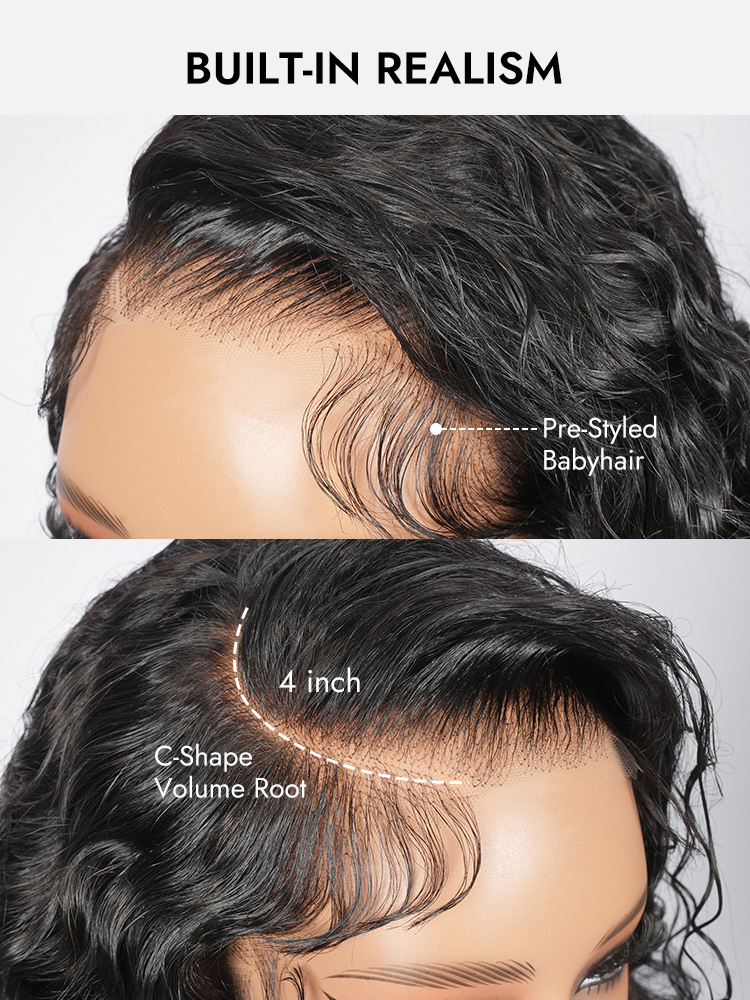 side part raw indian curly HD lace wigs