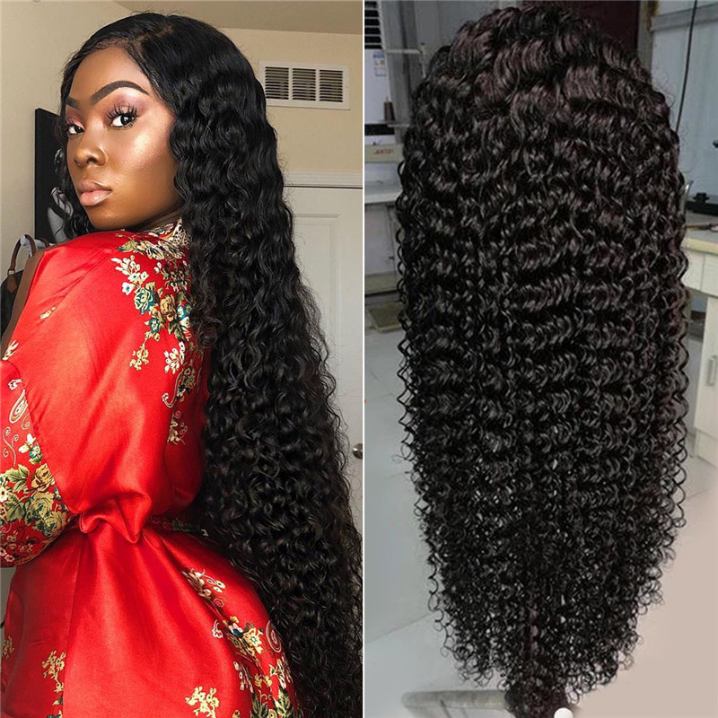 Deep Wave 370 Lace Front Wigs